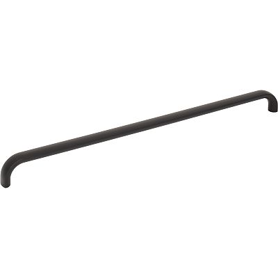 Top Knobs Brockwell 12" (305mm) Center-to-Center Cabinet Pull  (Flat Black)