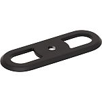 Top Knobs Brockwell 2-3/4" (70mm) Backplate Inch (Flat Black)