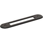 Top Knobs Brockwell Backplate 3 3/4 Inch (c-c) (Flat Black)