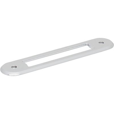 Top Knobs Brockwell Backplate 3 3/4 Inch (c-c) (Polished Chrome)