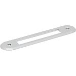 Top Knobs Brockwell Backplate 3 3/4 Inch (c-c) (Polished Chrome)