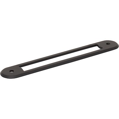 Top Knobs Brockwell 5-1/16" (129mm) Center-to-Center Backplate (Flat Black)