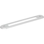 Top Knobs Brockwell 5-1/16" (129mm) Center-to-Center Backplate (Polished Chrome)
