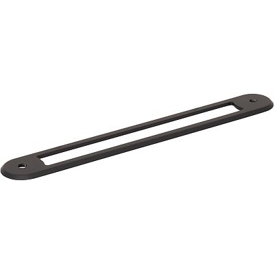 Top Knobs Brockwell 6-5/16" (160mm) Center-to-Center Backplate (Flat Black)