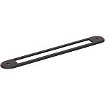 Top Knobs Brockwell 6-5/16" (160mm) Center-to-Center Backplate (Flat Black)