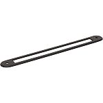Top Knobs Brockwell 7-9/16" (192mm) Center-to-Center Backplate (Flat Black)