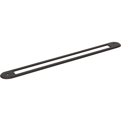 Top Knobs Brockwell 8-13/16" (224mm) Center-to-Center Backplate (Flat Black)