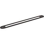 Top Knobs Brockwell 8-13/16" (224mm) Center-to-Center Backplate (Flat Black)