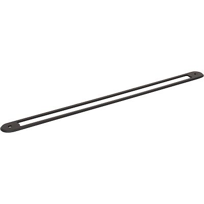 Top Knobs Brockwell 12" (305mm) Center-to-Center Backplate (Flat Black)
