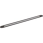 Top Knobs Brockwell 12" (305mm) Center-to-Center Backplate (Flat Black)