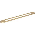 Top Knobs Brockwell Appliance 18" (457mm) Center-to-Center Backplate (Honey Bronze)