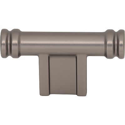 Top Knobs Brockwell - Newburn 2-1/4" (57mm) Cabinet T-Knob (Ash Gray)