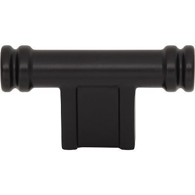 Top Knobs Brockwell - Newburn 2-1/4" (57mm) Cabinet T-Knob (Flat Black)