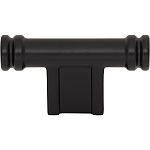 Top Knobs Brockwell - Newburn 2-1/4" (57mm) Cabinet T-Knob (Flat Black)