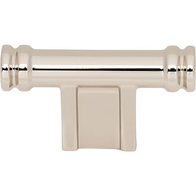 Top Knobs Brockwell - Newburn 2-1/4" (57mm) Cabinet T-Knob (Polished Nickel)