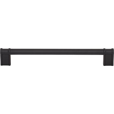 Top Knobs Brockwell - Newburn 7-9/16" (192mm) Center-to-Center Cabinet Pull  (Flat Black)