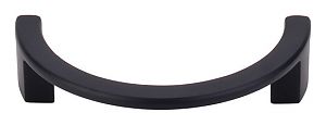 Top Knobs Sanctuary 3-1/2" (89mm) Center-to-Center Half Circle Open Cabinet Pull (Flat Black)