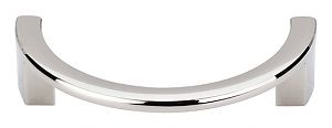 Top Knobs Sanctuary 3-1/2" (89mm) Center-to-Center Half Circle Open Cabinet Pull (Polished Nickel)