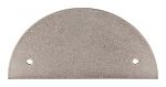 Top Knobs Sanctuary 3-1/2" (89mm) Center-to-Center Half Circle Backplate (Antique Pewter)