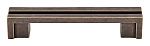 Top Knobs Sanctuary 3-1/2" (89mm) Center-to-Center Flat Rail Cabinet Pull (German Bronze)