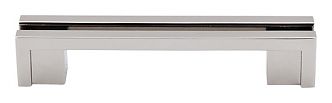 Top Knobs Sanctuary 3-1/2" (89mm) Center-to-Center Flat Rail Cabinet Pull (Polished Nickel)