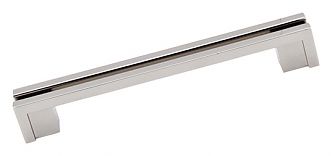 Top Knobs Sanctuary 5" (128mm) Center-to-Center Flat Rail Cabinet Pull (Polished Nickel)