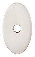 Top Knobs Sanctuary 1-1/4" (32mm) Oval Backplate (Brushed Satin Nickel)