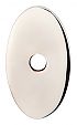 Top Knobs Sanctuary 1-1/4" (32mm) Oval Backplate (Polished Nickel)