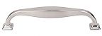 Top Knobs Transcend 5-1/16" (129mm) Center-to-Center Contour Pull (Brushed Satin Nickel)