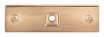 Top Knobs Barrington Channing 3" (76mm) Cabinet Knob Backplate (Honey Bronze)