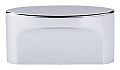 Top Knobs Sanctuary 1-1/2" (38mm) Center-to-Center Medium Oval Slot Cabinet Knob (Polished Chrome)