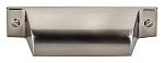 Top Knobs Barrington Channing 2-3/4" (70mm) Center-to-Center Cup Cabinet Pull (Brushed Satin Nickel)