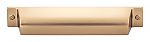 Top Knobs Barrington Channing 5" (128mm) Center-to-Center Cup Cabinet Pull (Honey Bronze)