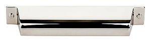 Top Knobs Barrington Channing 5" (128mm) Center-to-Center Cup Cabinet Pull (Polished Nickel)