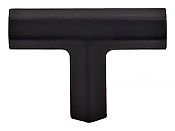 Top Knobs Serene Lydia 1-3/4" (44mm) Cabinet T-Knob (Flat Black)