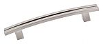 Top Knobs Sanctuary 5" (128mm) Center-to-Center Inset Rail Cabinet Pull (Brushed Satin Nickel)