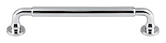 Top Knobs Serene Lily 6-5/16" (160mm) Center-to-Center Cabinet Pull (Polished Chrome)