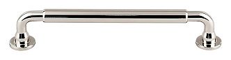 Top Knobs Serene Lily 6-5/16" (160mm) Center-to-Center Cabinet Pull (Polished Nickel)