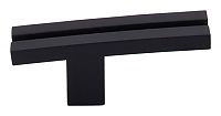 Top Knobs Sanctuary 2-5/8" (67mm) Inset Rail Cabinet Knob (Flat Black)