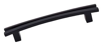 Top Knobs Sanctuary 5" (128mm) Center-to-Center Flaired Cabinet Pull (Flat Black)
