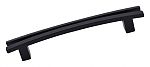 Top Knobs Sanctuary 5" (128mm) Center-to-Center Flaired Cabinet Pull (Flat Black)