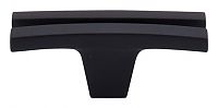 Top Knobs Sanctuary 2-5/8" (67mm) Flared Cabinet Knob (Flat Black)