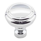 Top Knobs Devon 1-1/4" (32mm) Brixton Rimmed Cabinet Knob (Polished Chrome)