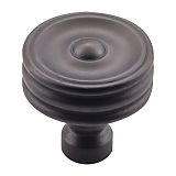 Top Knobs Devon 1-1/4" (32mm) Brixton Ridged Cabinet Knob (Sable)