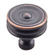 Top Knobs Devon 1-1/4" (32mm) Brixton Ridged Cabinet Knob (Umbrio)