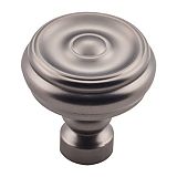 Top Knobs Devon 1-1/4" (32mm) Brixton Button Cabinet Knob (Ash Gray)