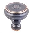 Top Knobs Devon 1-1/4" (32mm) Brixton Button Cabinet Knob (Umbrio)