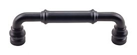 Top Knobs Devon 3-3/4" (96mm) Center-to-Center Brixton Cabinet Pull (Black)