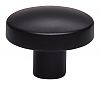 Top Knobs Lynwood 1-3/8" (35mm) x 7/8" (22mm) Hillmont Oval Cabinet Knob (Flat Black)