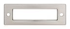 Top Knobs Lynwood 3" (76mm) Center-to-Center Hollin Pull Backplate (Brushed Satin Nickel)